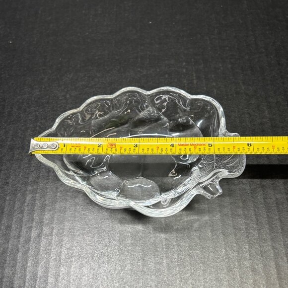 Studio Nova Grape Cluster Shaped Candy Dish Bowl Crystal Glass Clear - Set Of 2 - Picture 5 of 6